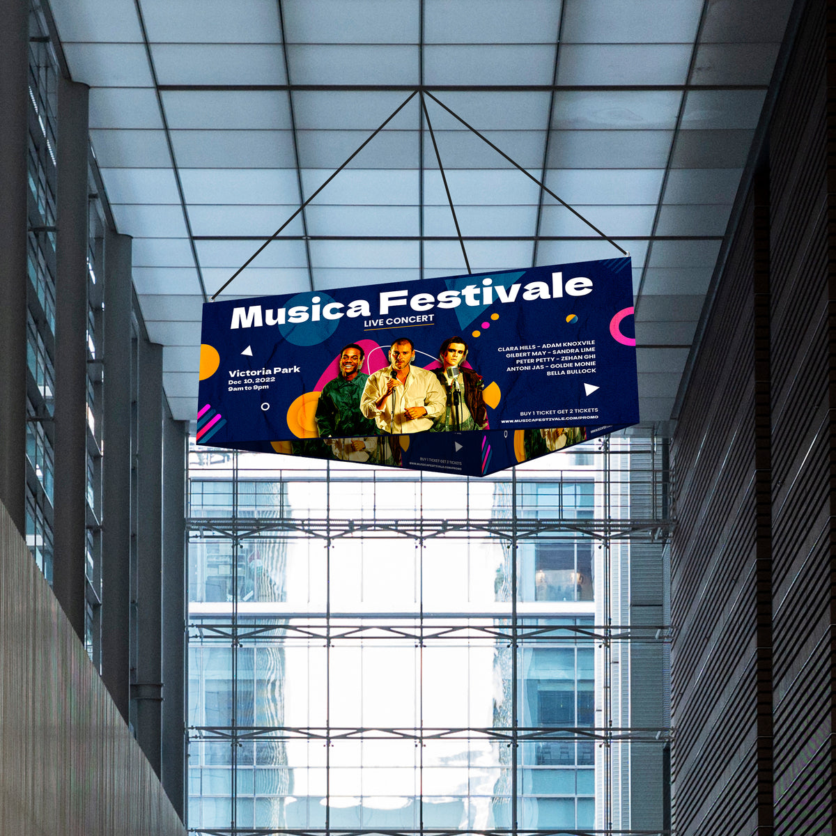 10' Triangle Hanging Sign | Vu Line Direct. More Money in Your Rocket!