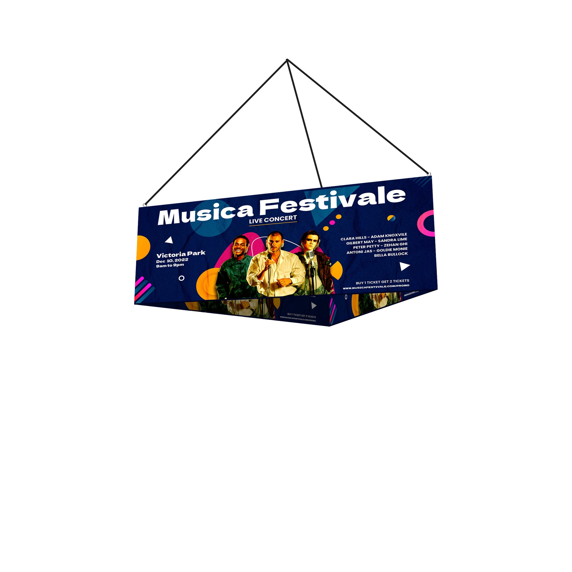 10' Triangle Hanging Sign | Vu Line Direct. Your Trusted Partner in ...