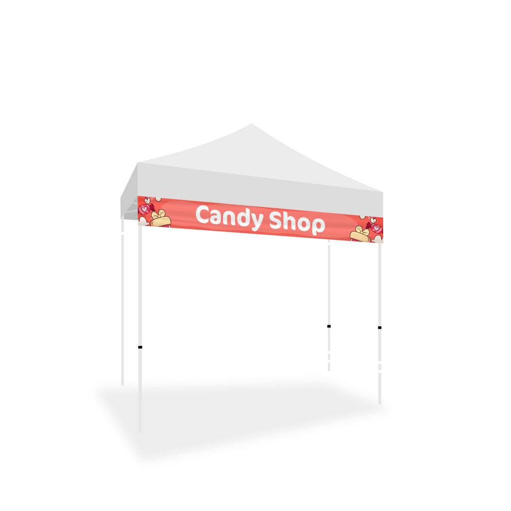 10x10 TENT VALANCE BANNER