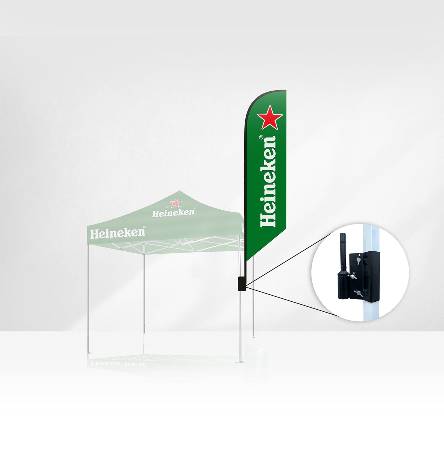 Tent Flag Bracket for 30-32MM Square Tent