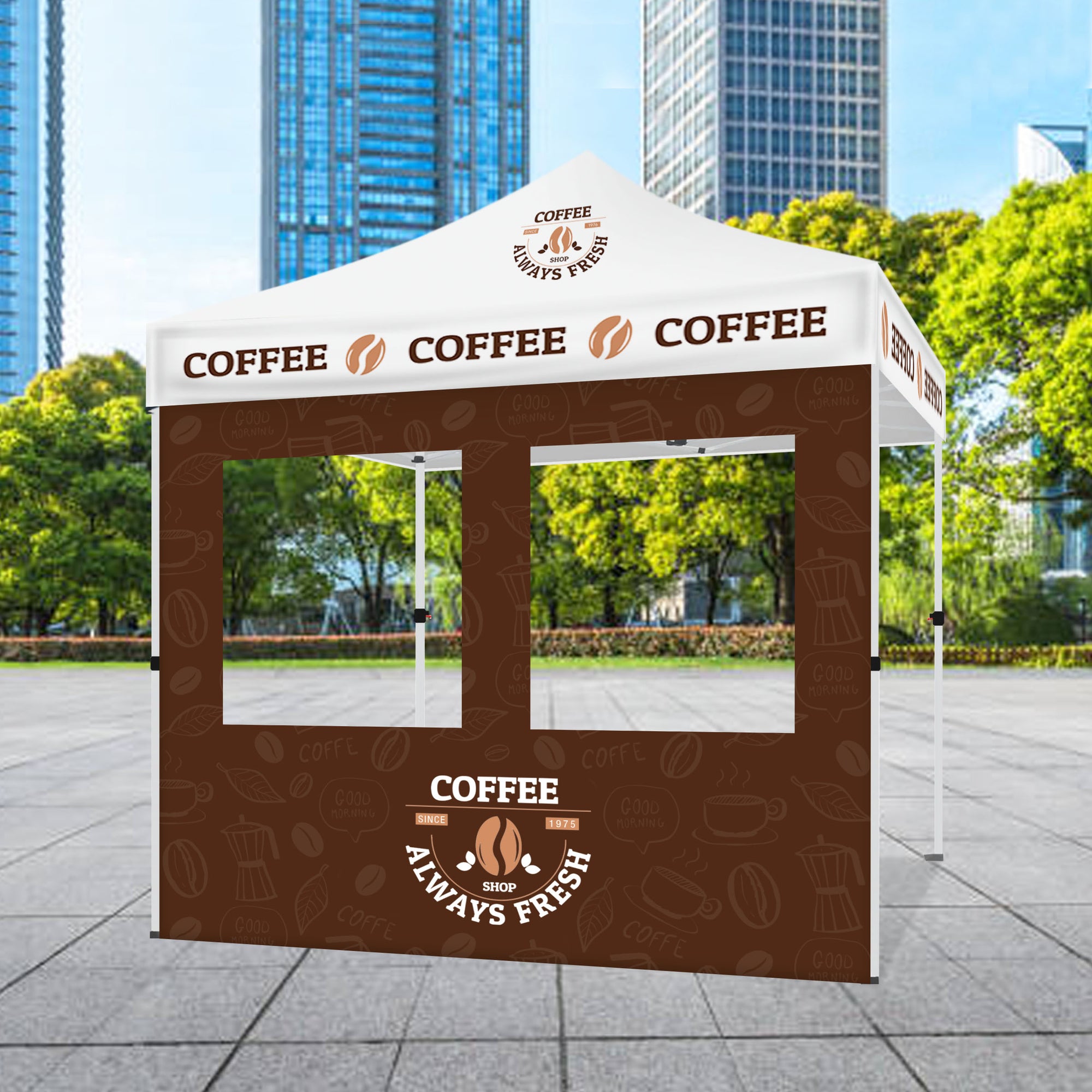 10' FUNCTIONAL FULL WALL Double  Window