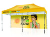 10x20 Premium Tent w/ Full Color Canopy and Back Wall