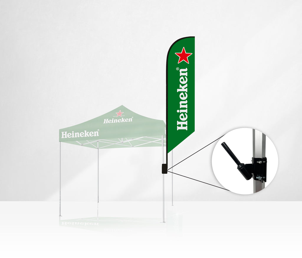 15’ XLarge Tent Flag Kit w/ Double Sided