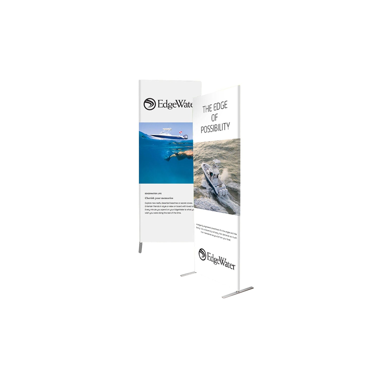 HassleFree™ 30"x80" Fabric Banner Stand w/ Double Sided Imprint
