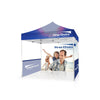 HassleFree™ 10x10 Premium Tent w/ Full Color Canopy, Back Wall, and Side Walls