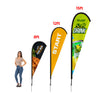 8' Teardrop Flag Kit w/ Poles, Ground Stake and Carry Case