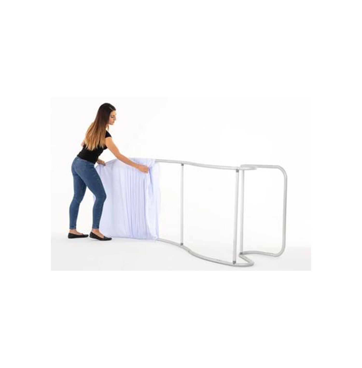 Cobra Shaped Tension Fabric Banner Stand