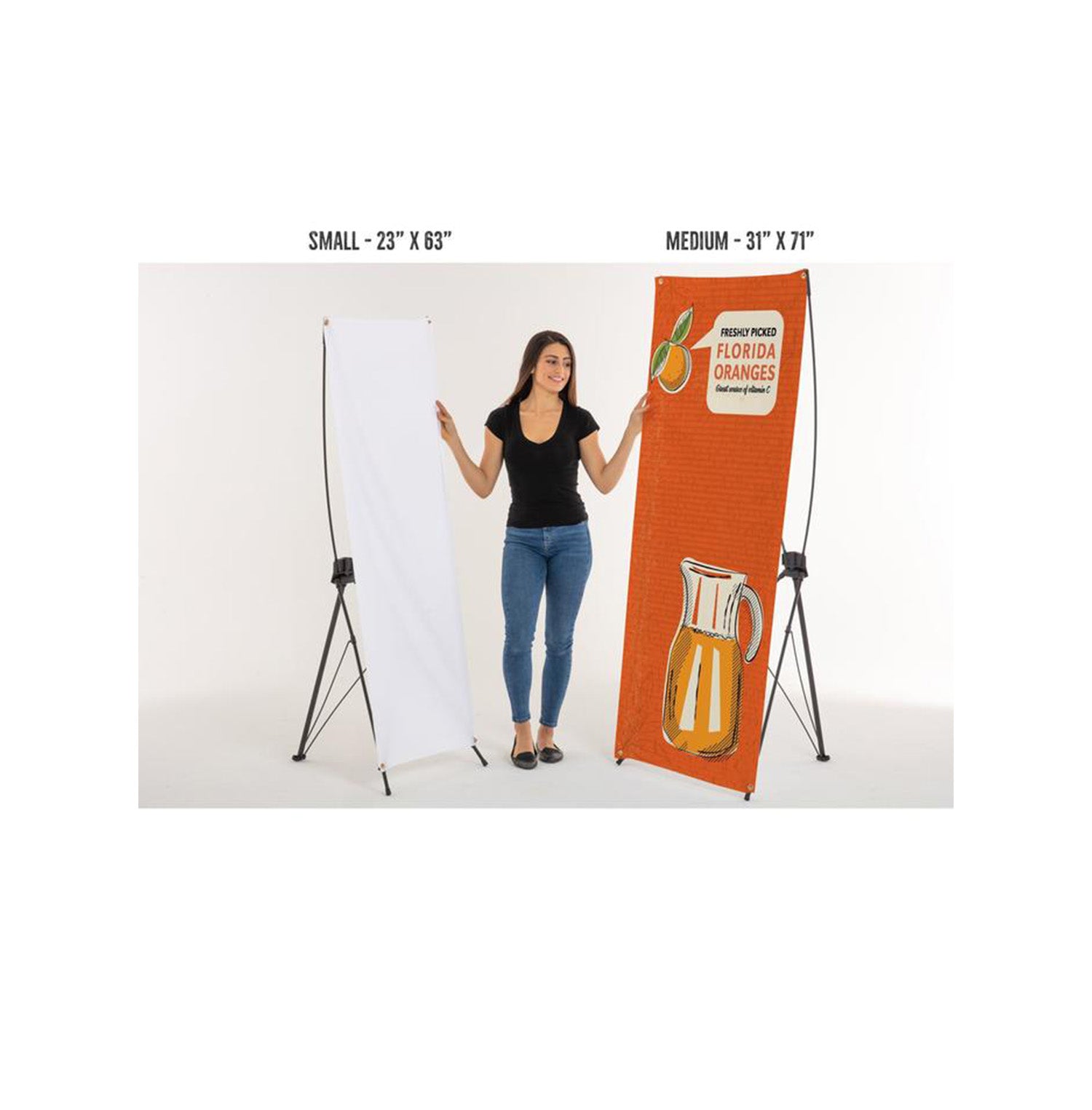 HASSLEFREE™ X BANNER STAND - MEDIUM